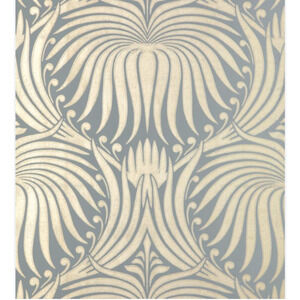 Anthropologie Farrow & Ball Lotus Wallpaper 1 Roll Metallic